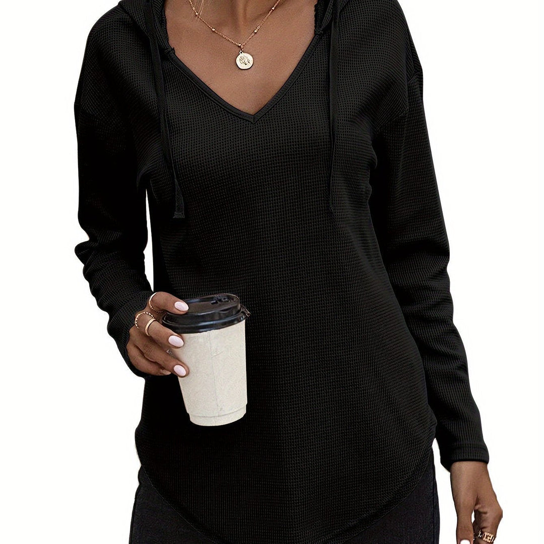 Women's Relaxed V-Neck Hoodie