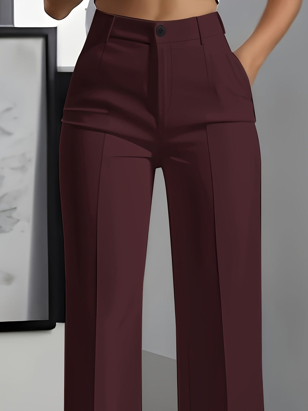 Wide-Leg Trousers for Women, Tailored Style