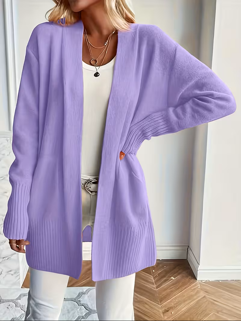 Open-Front Cardigan for Women, Relaxed Style