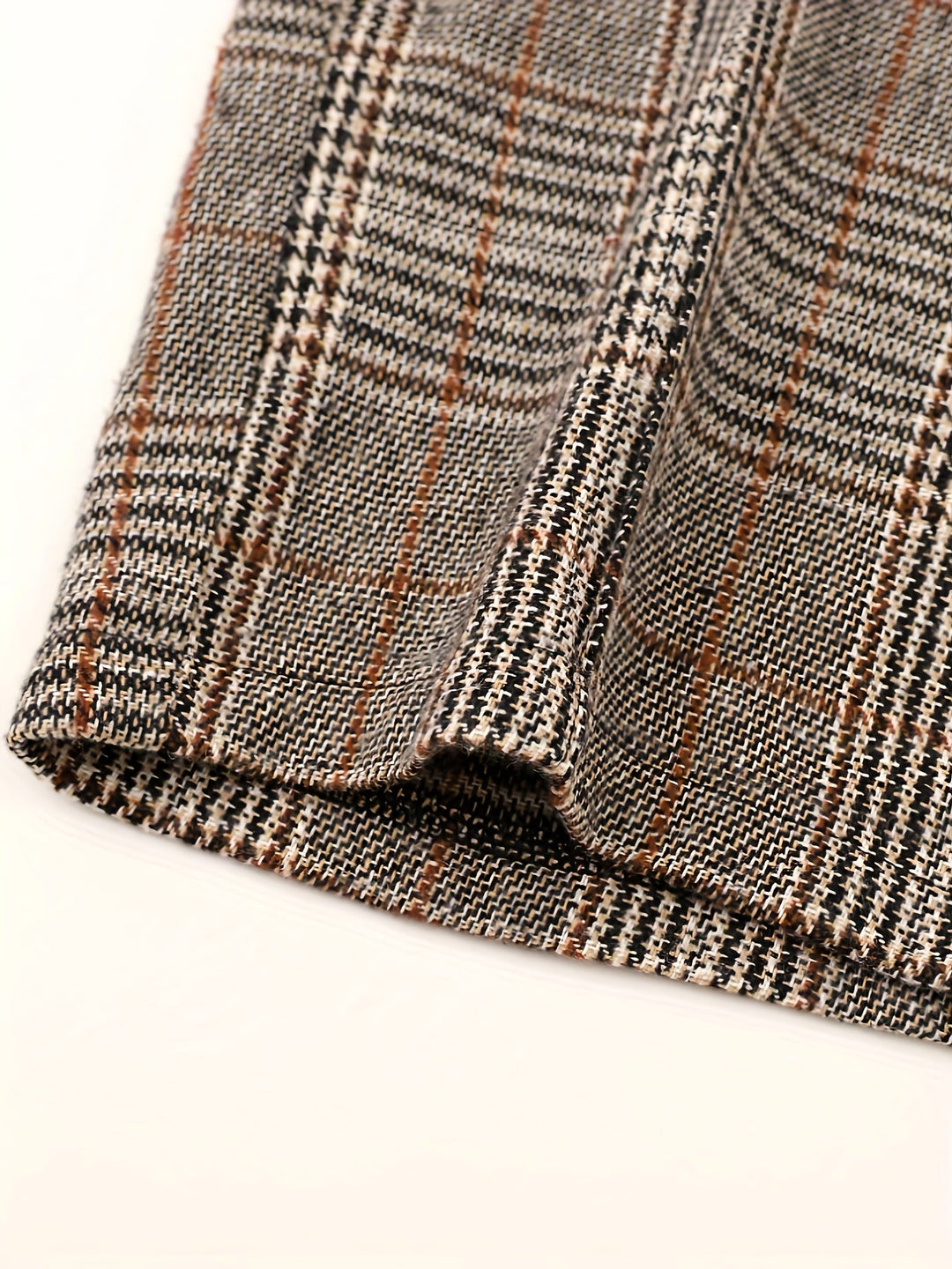 Wide-Leg Plaid Trousers for Women