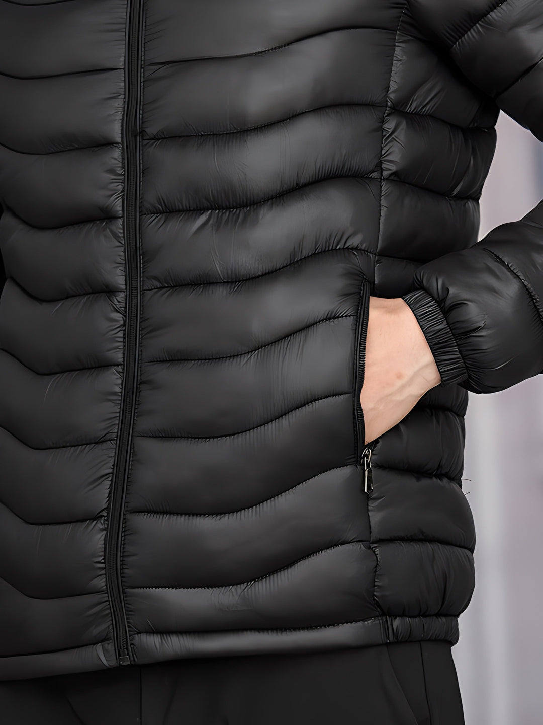 Men's Hooded Quilted Puffer Jacket