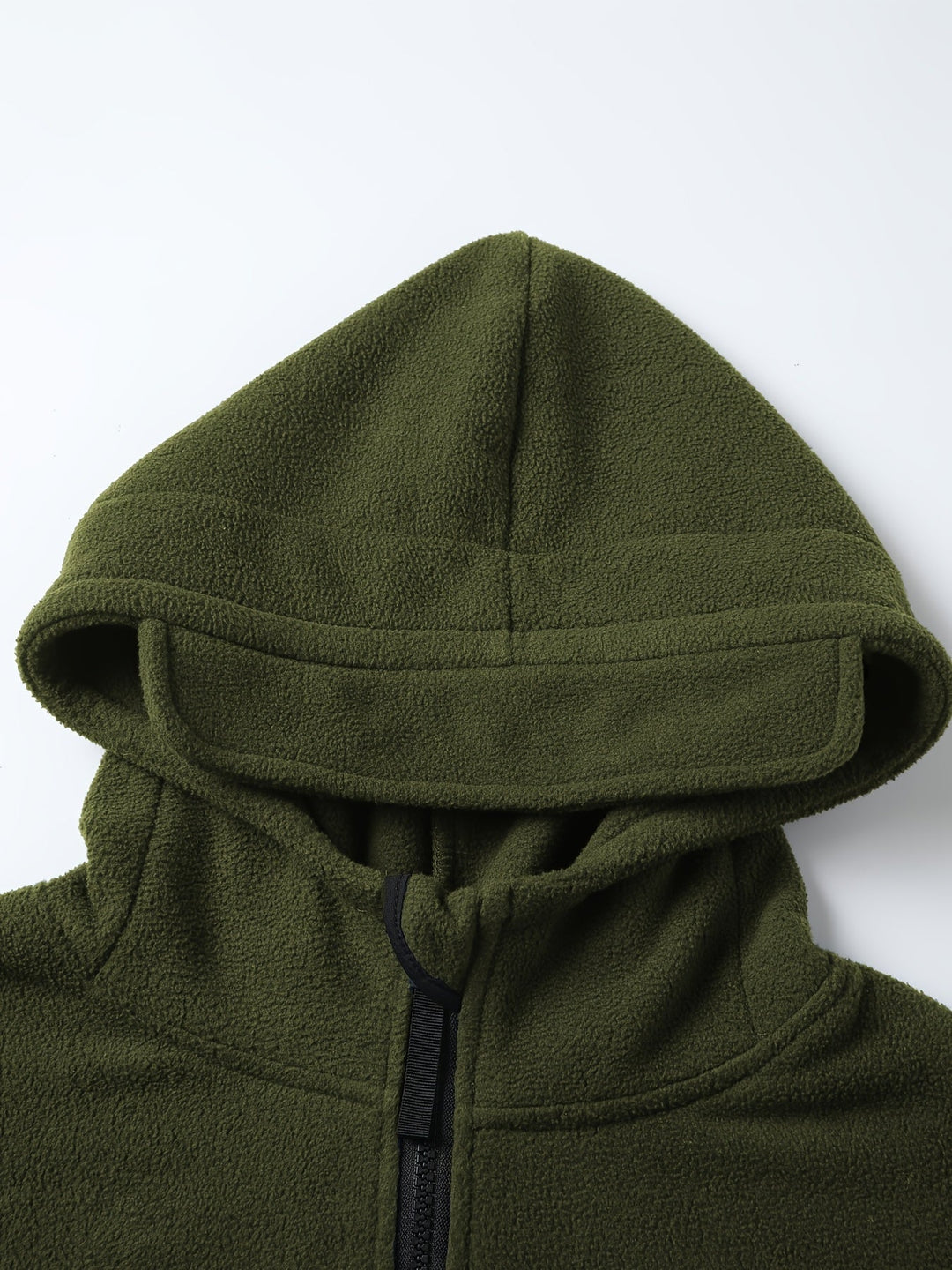 Rugged Hooded Zip Jacket for Men, Plus Size