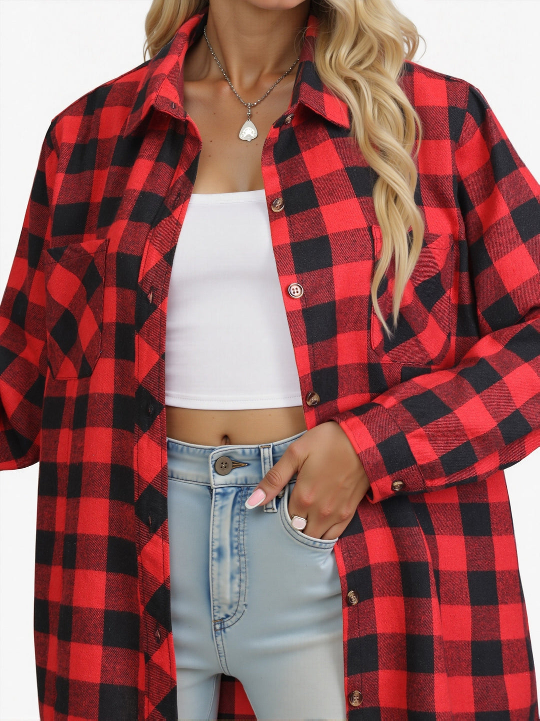 Buffalo Check Shirt, Women's Relaxed Fit