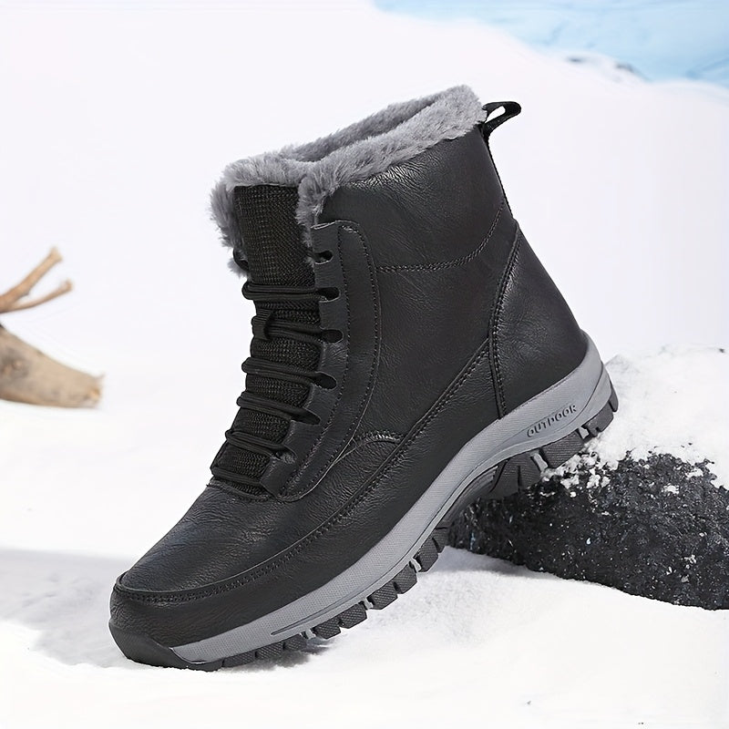 Warm-Lined Winter Trail Boots for Men