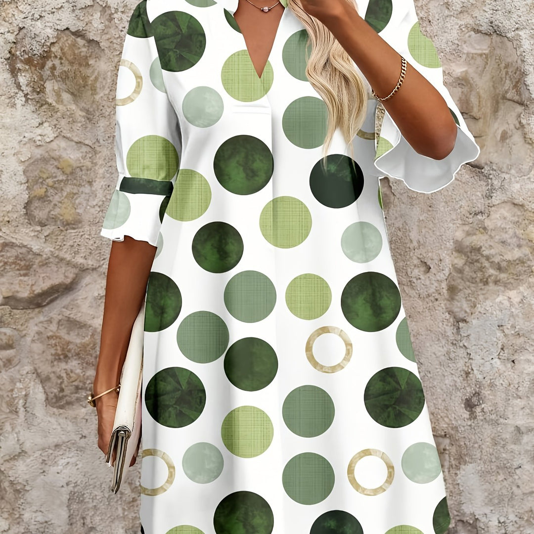 Women's Playful Polka Dot Mini Dress