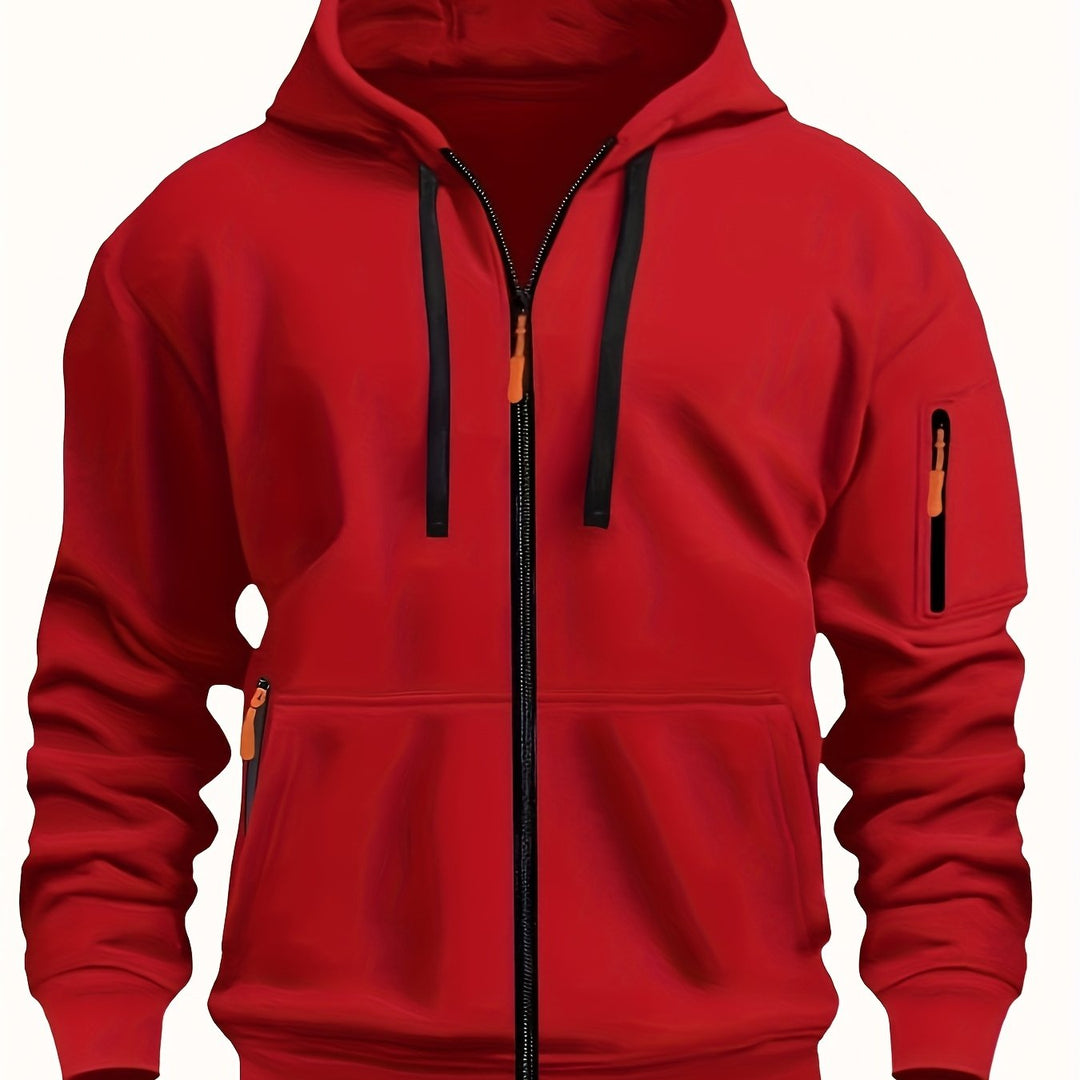 Everyday Zip-Up Hoodie for Men, Plus Size