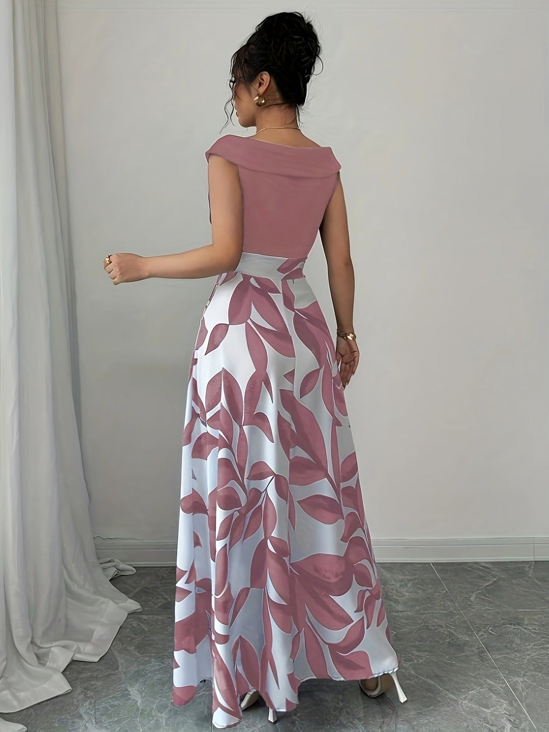 Floral Maxi Dress for Women, Elegant Style