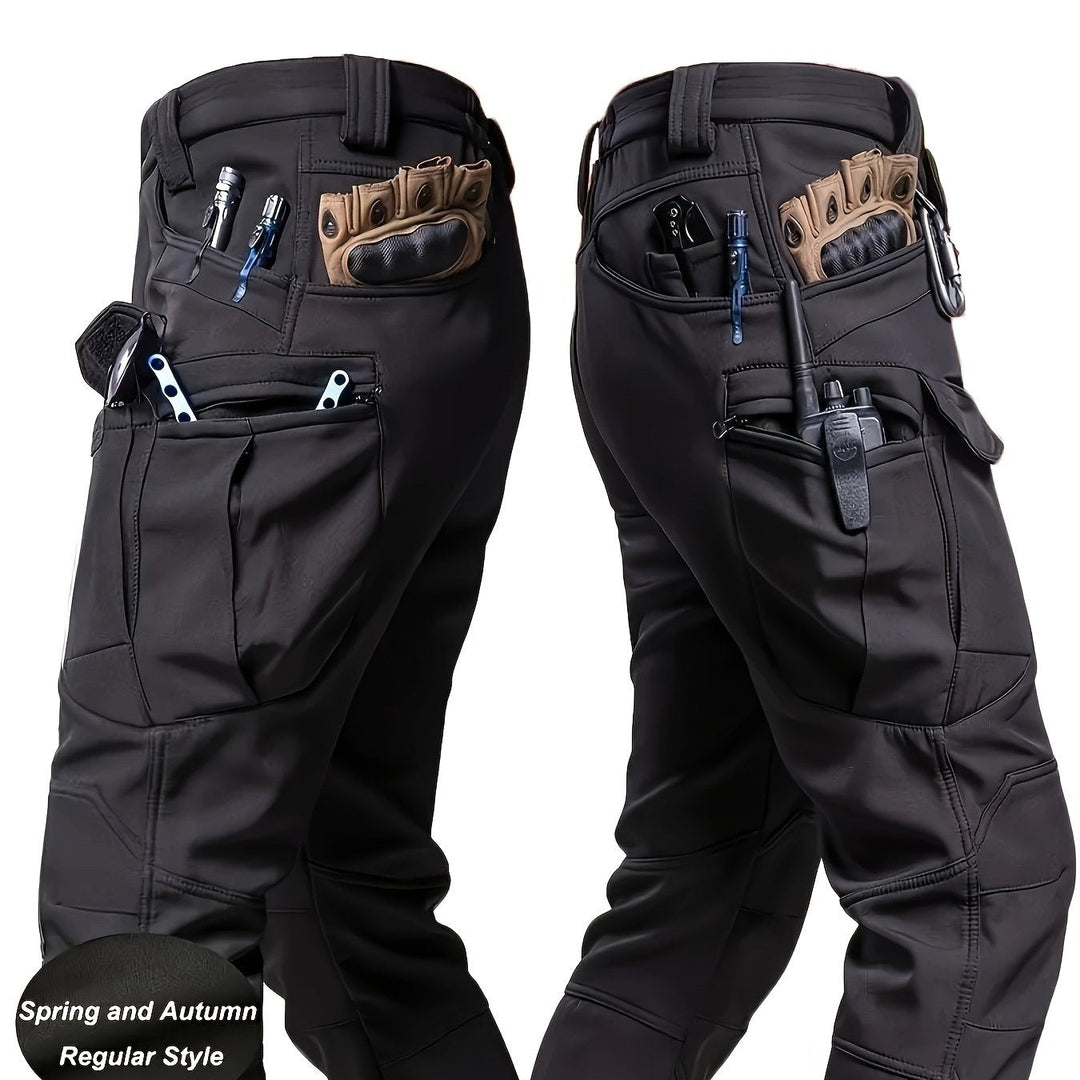 Multi-Pocket Tactical Trousers, Men's Rugged Fit