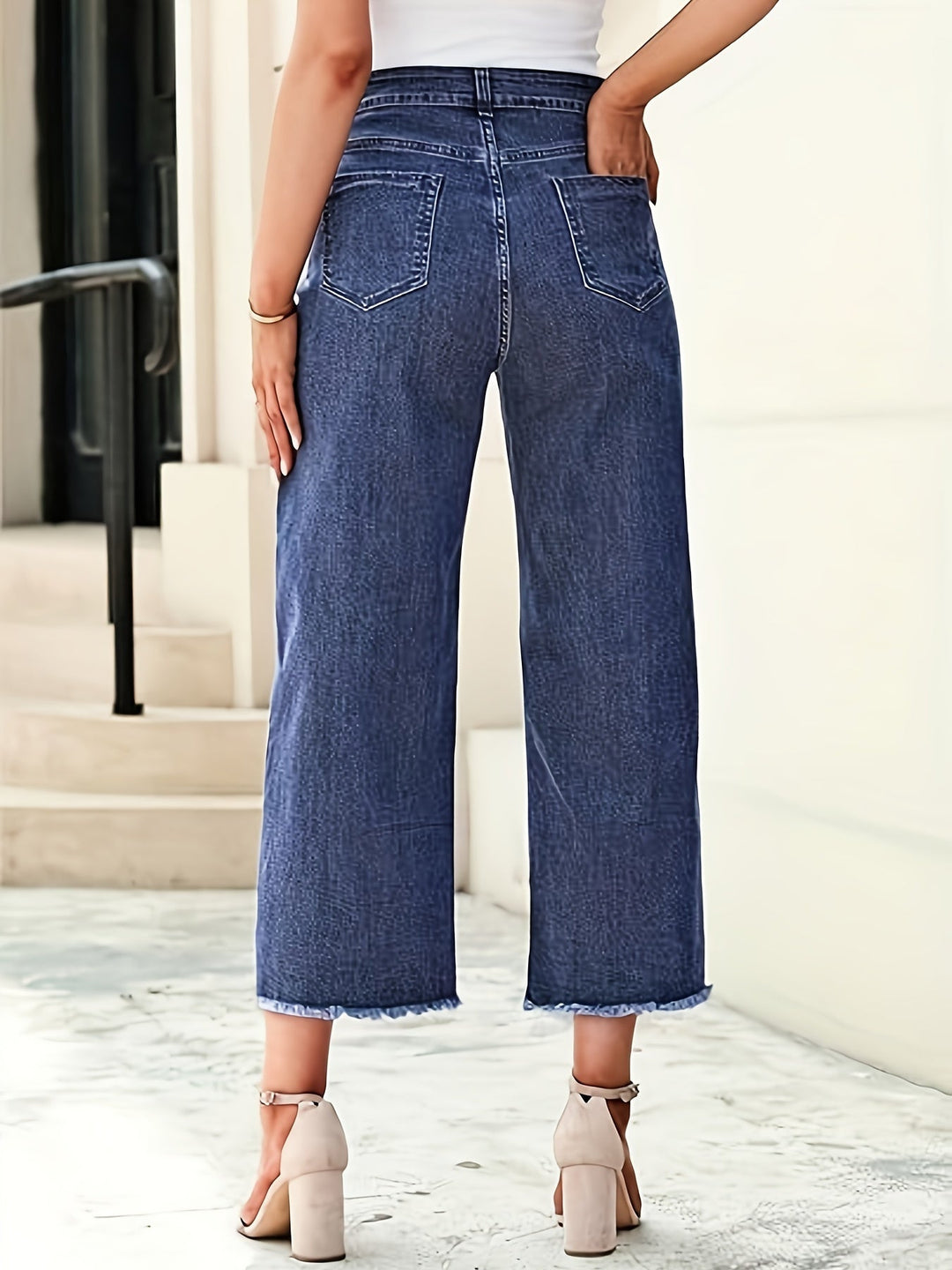 Tailored Cropped Straight-Leg Jeans for Women