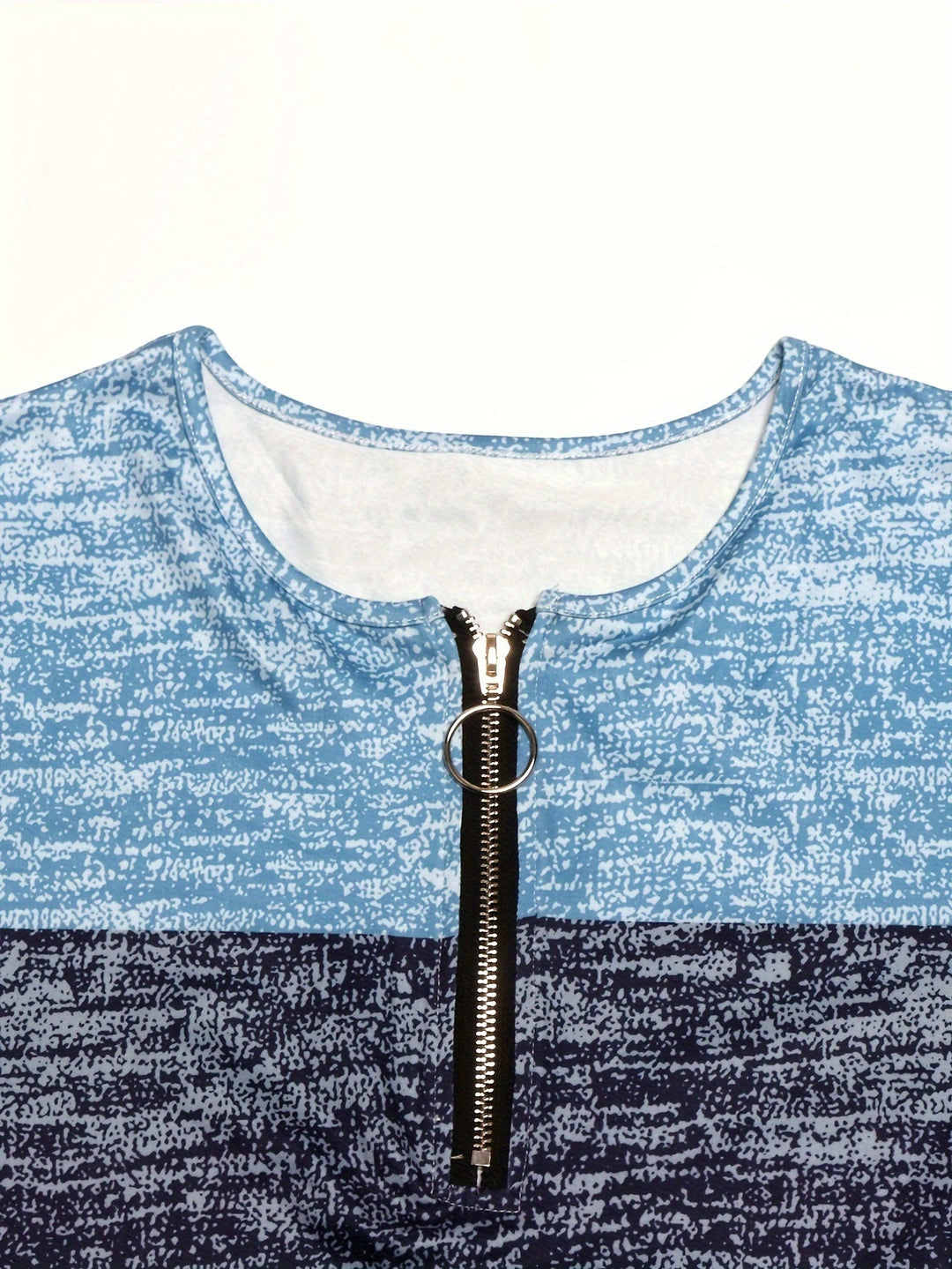Colorblock Quarter-Zip Top for Women