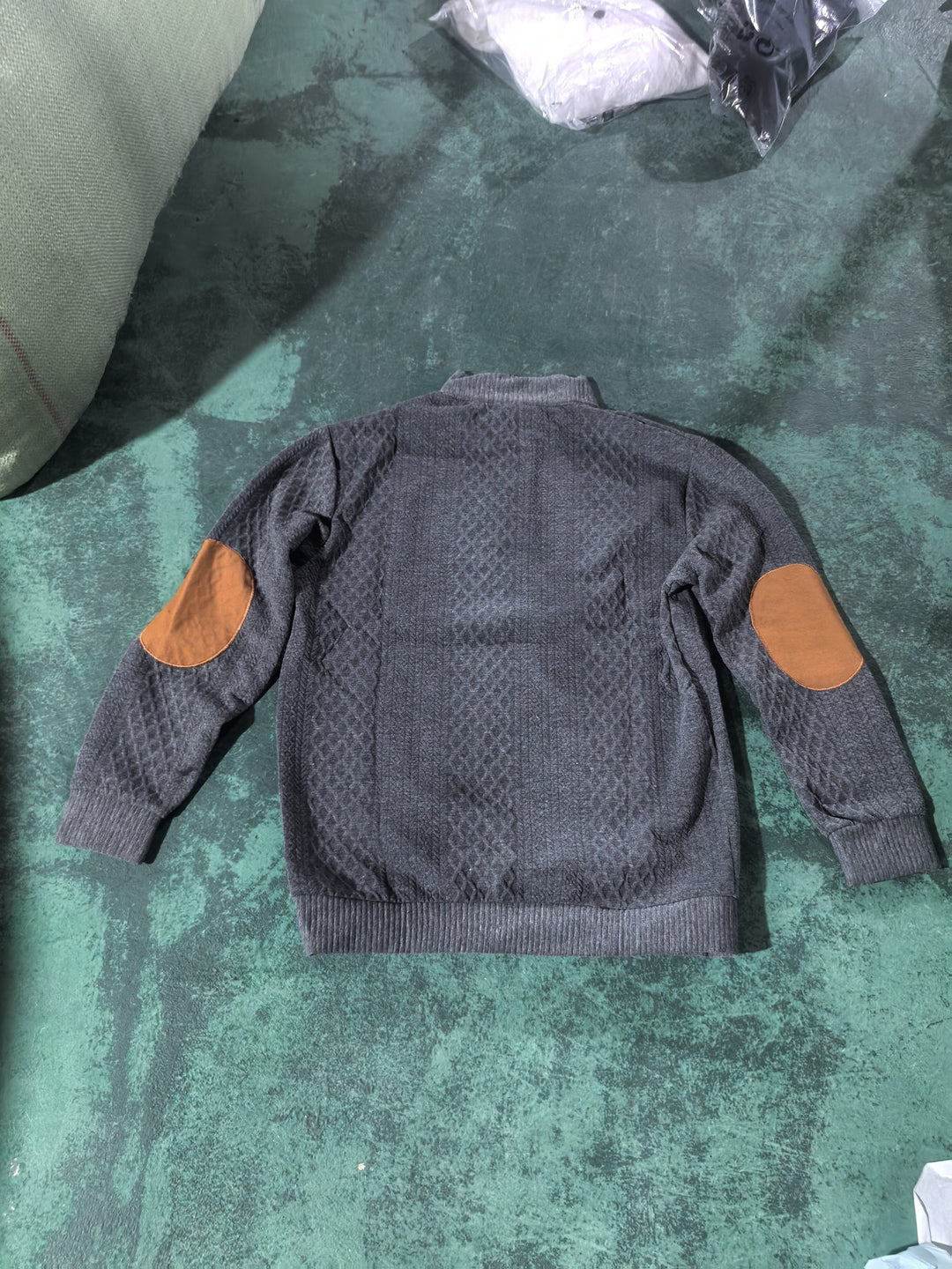 Stand Collar Button Henley Sweater for Men, Plus Size