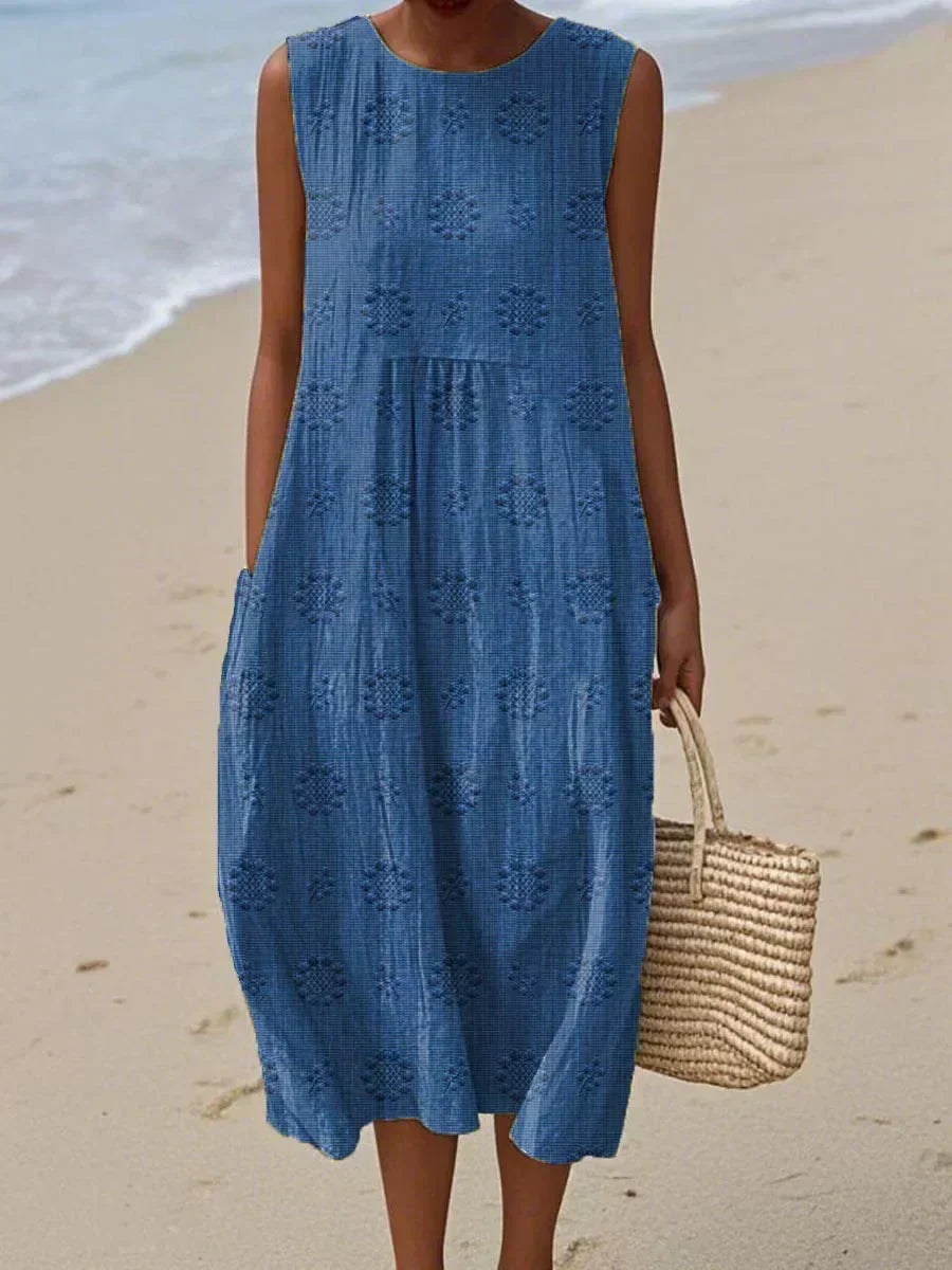 Summer Pocket Dress for Women, Elegant Style