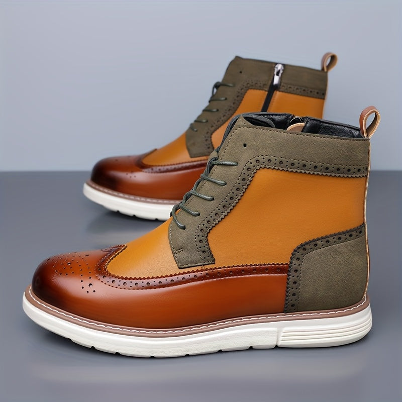 Wingtip Ankle Boots, Men's Refined Fit
