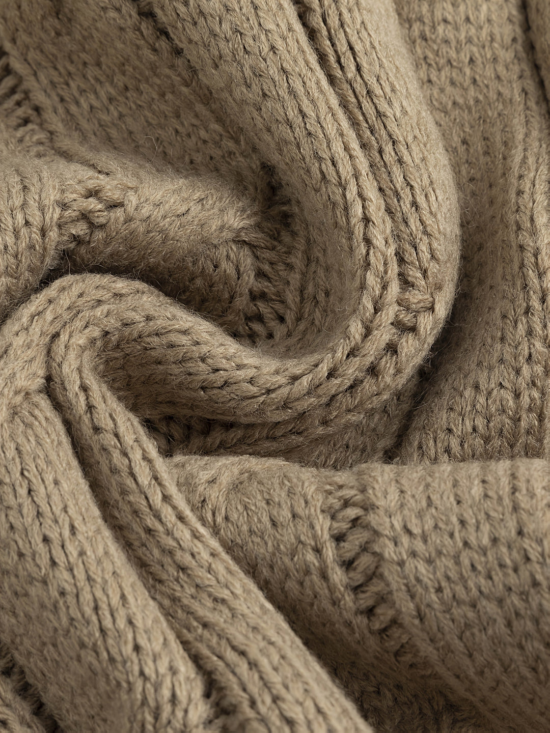 Men's Shawl Collar Cable Knit Cardigan