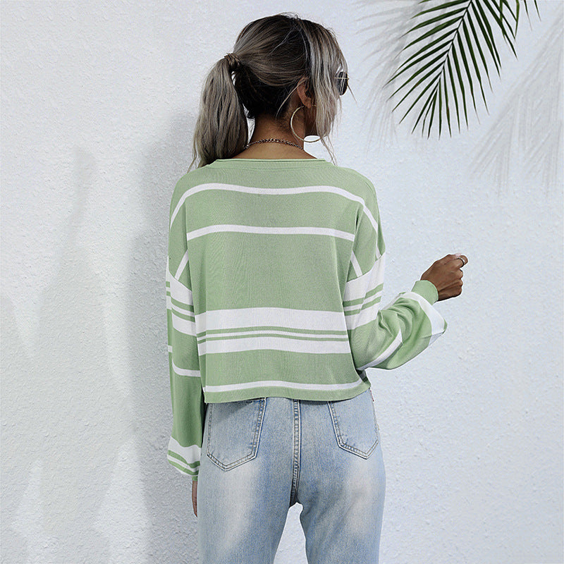 Women's Knit Sweater – Light Green