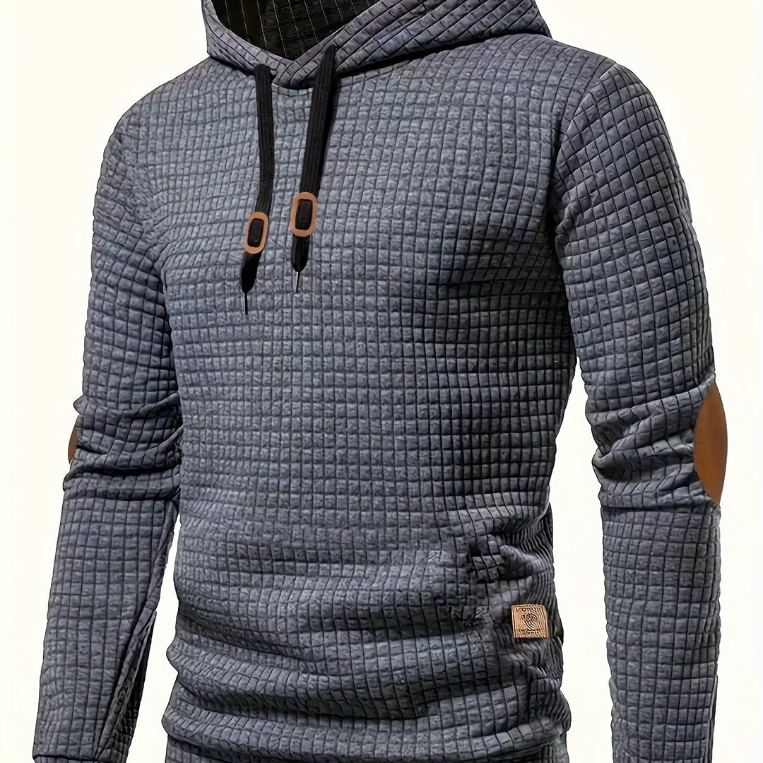 Hooded Sweatshirt for Men, Textured Style