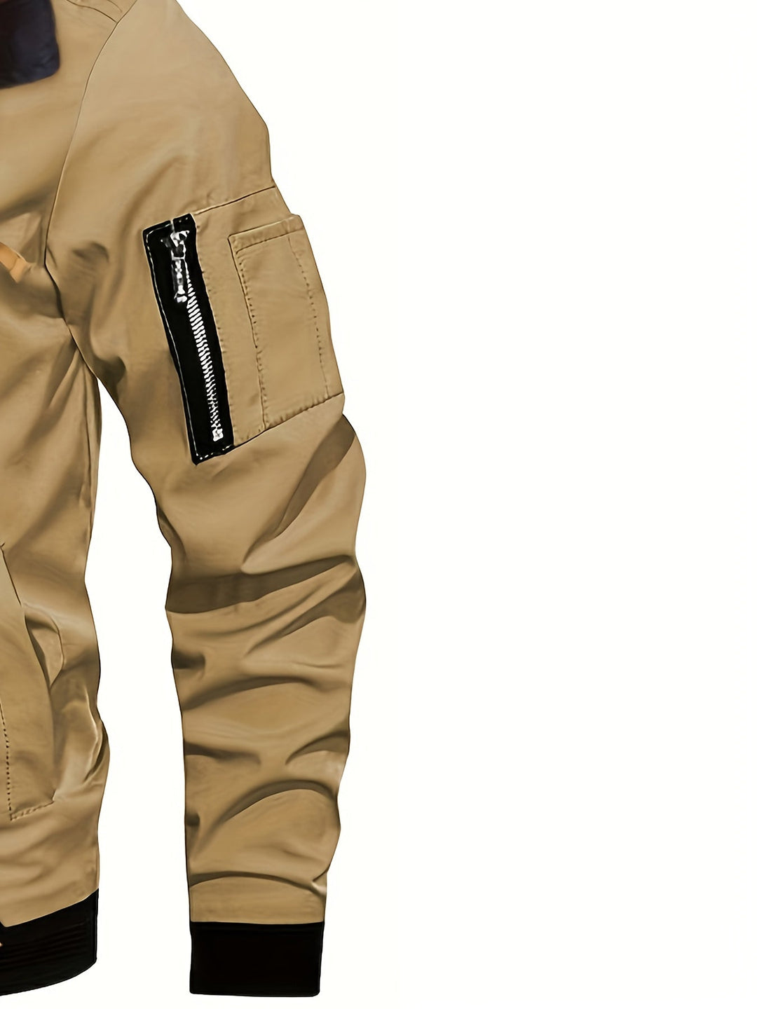 Hooded Warm-Lined Zip Jacket for Men, Plus Size