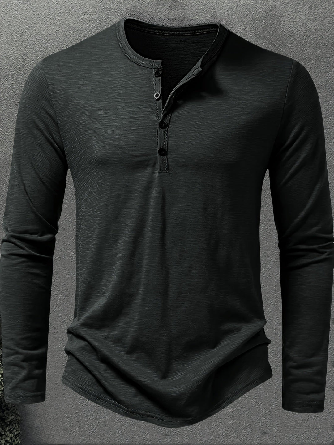 Men's Classic Button-Placket Henley