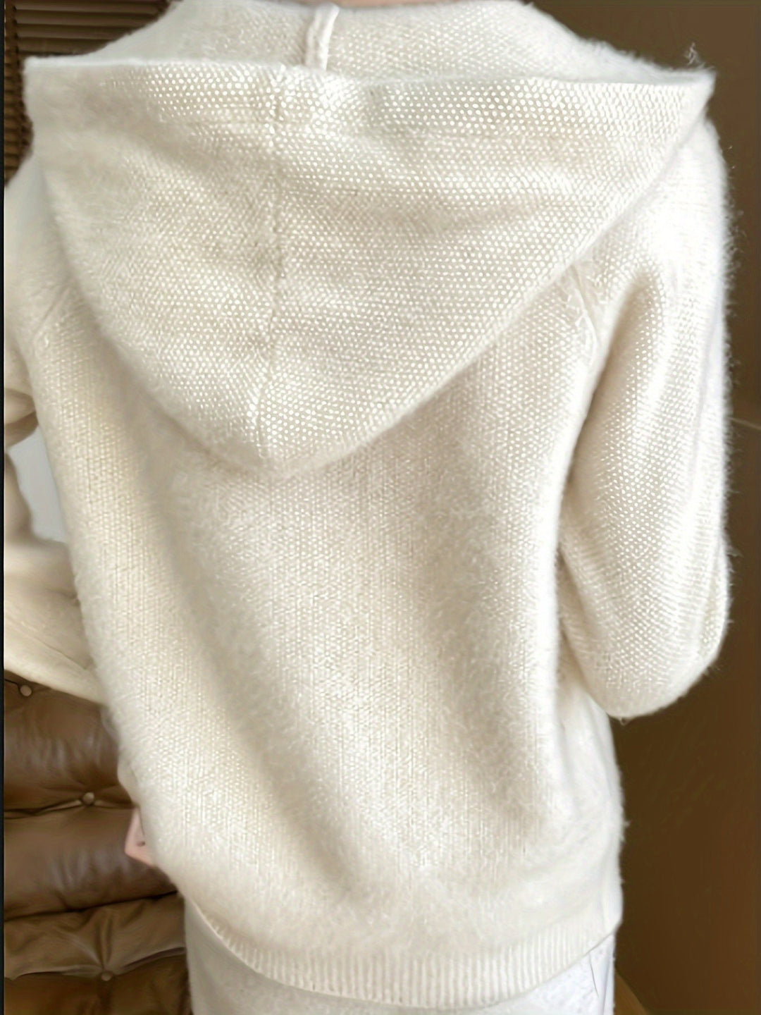 Hooded Zip-Front Cardigan for Women