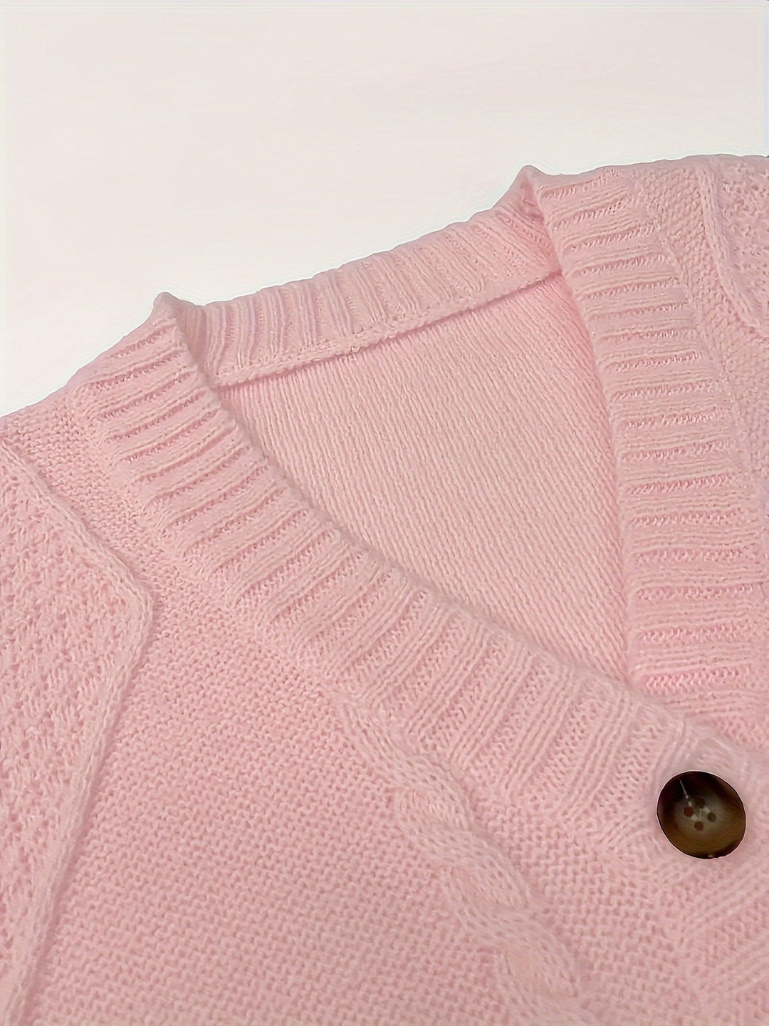 Women's Cozy Cable-Knit Button Cardigan