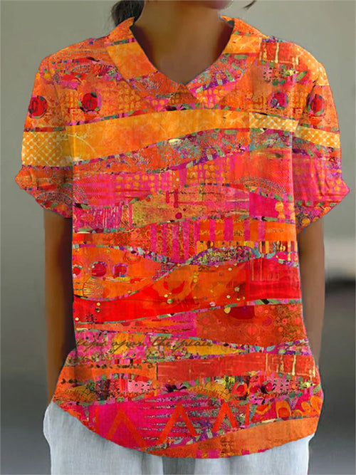 Abstract Art Shirt, Elegant Style
