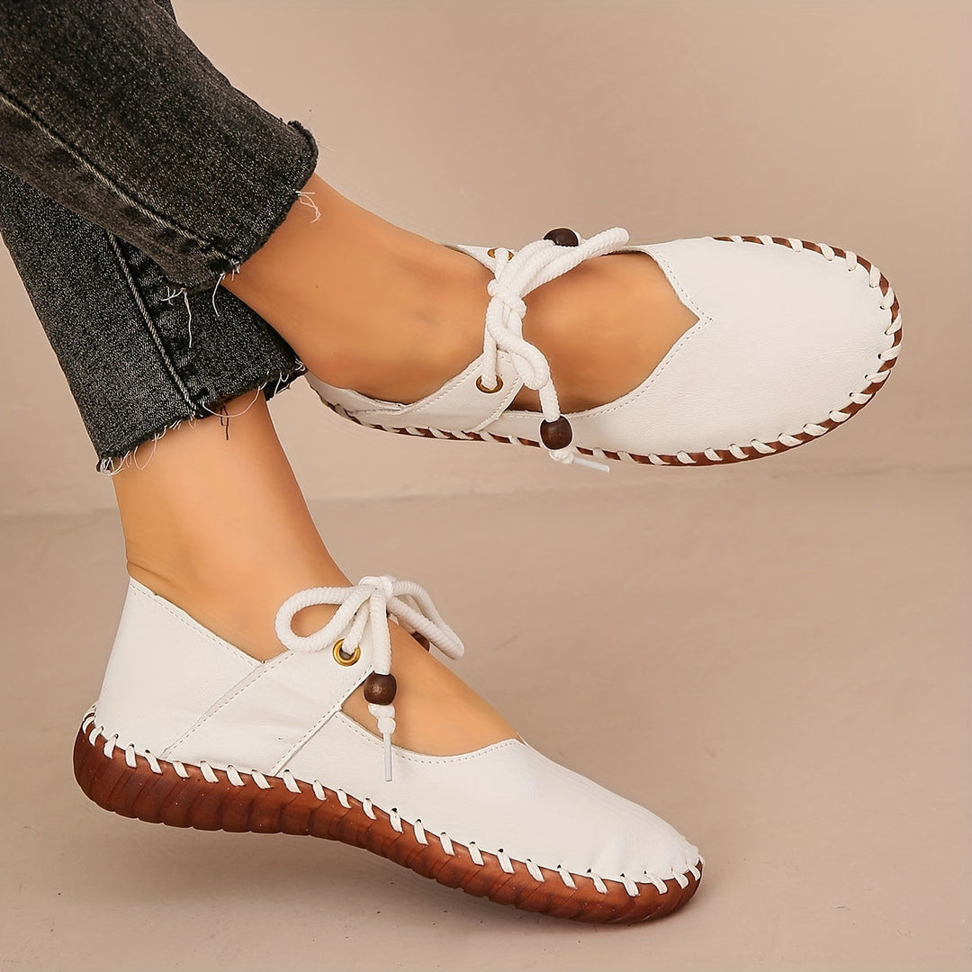 Handcrafted Lace-Up Flats for Women