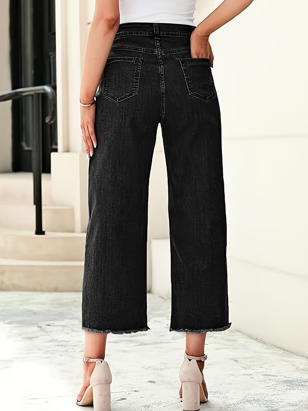 Tailored Cropped Straight-Leg Jeans for Women