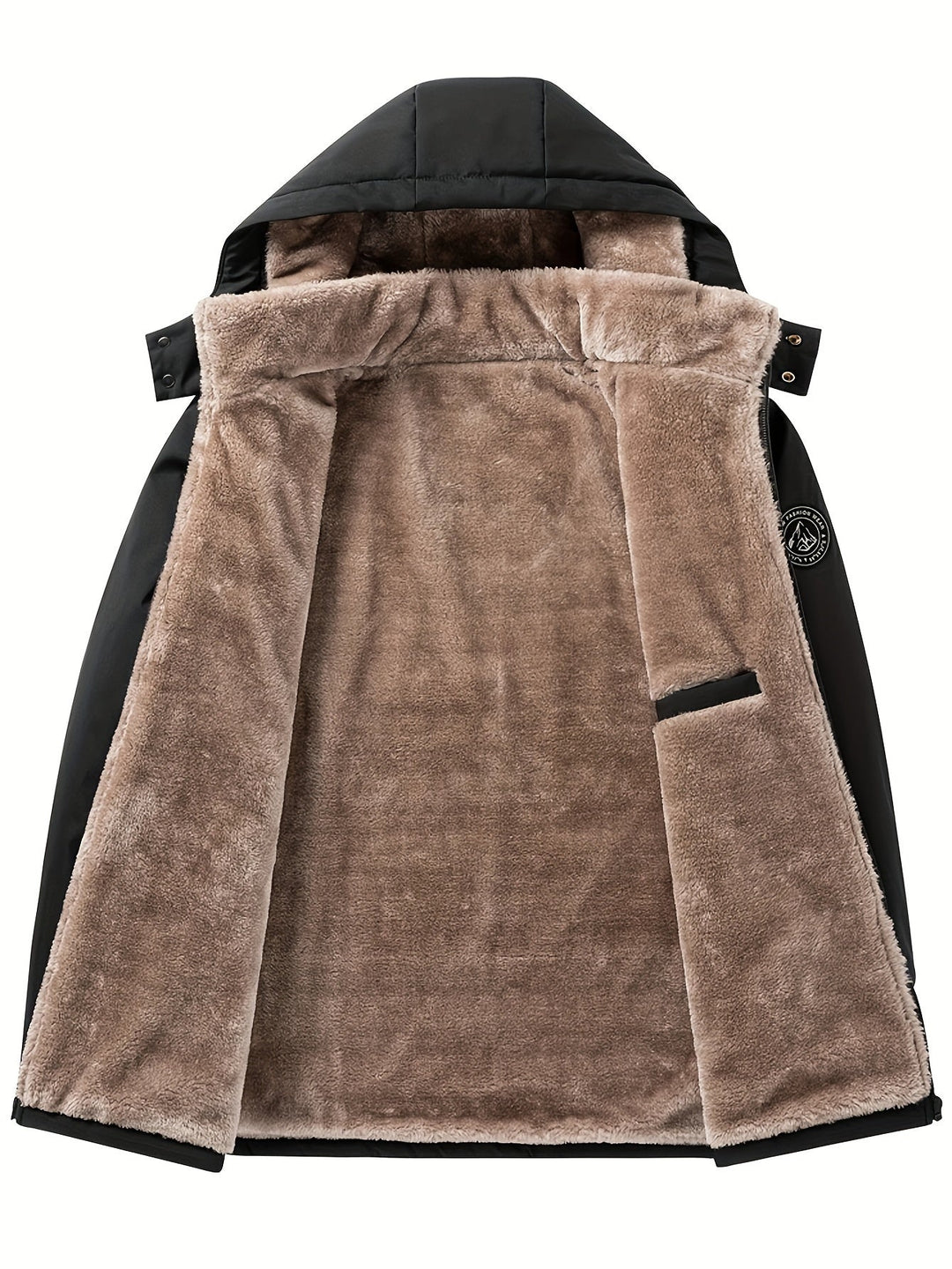Hooded Insulated Coat for Men