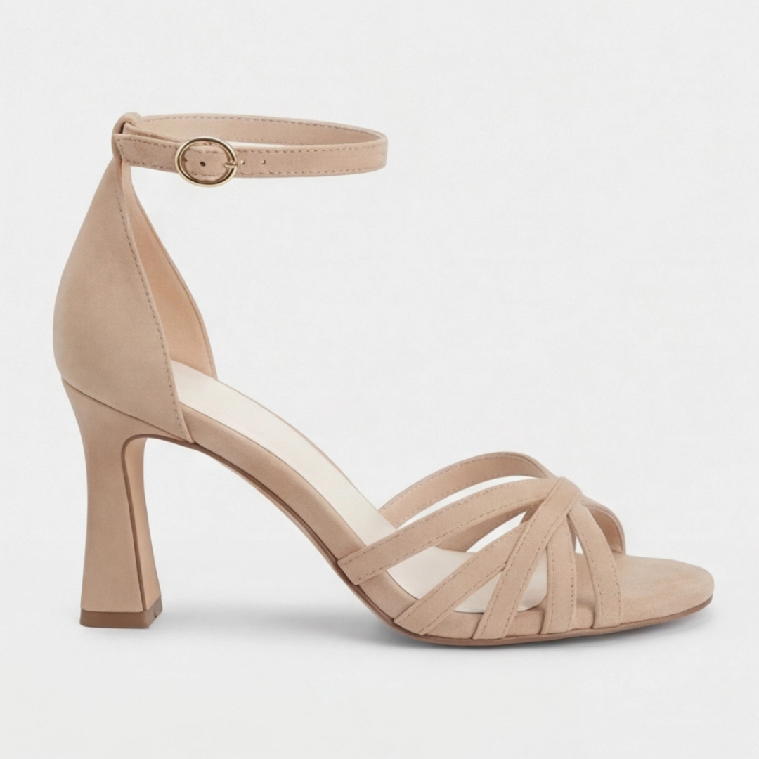 Comfortable Open Toe Heels, Women's Stylish Fit