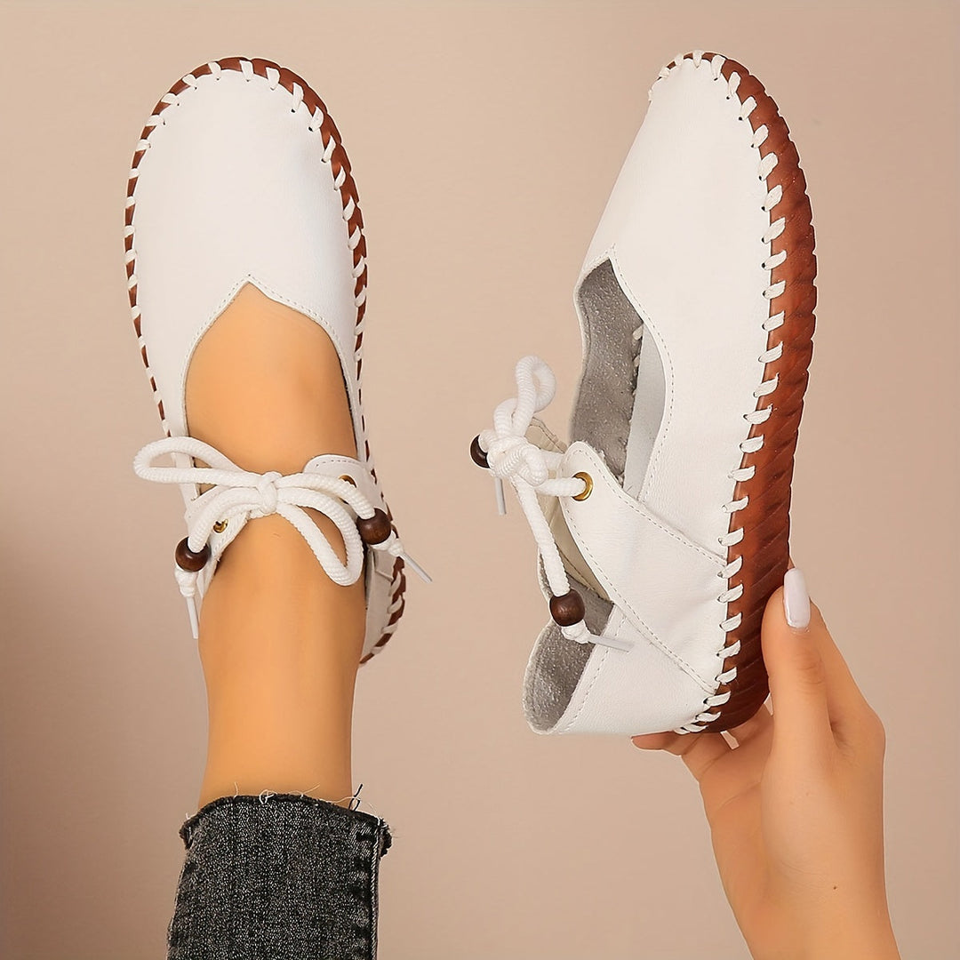 Handcrafted Lace-Up Flats for Women