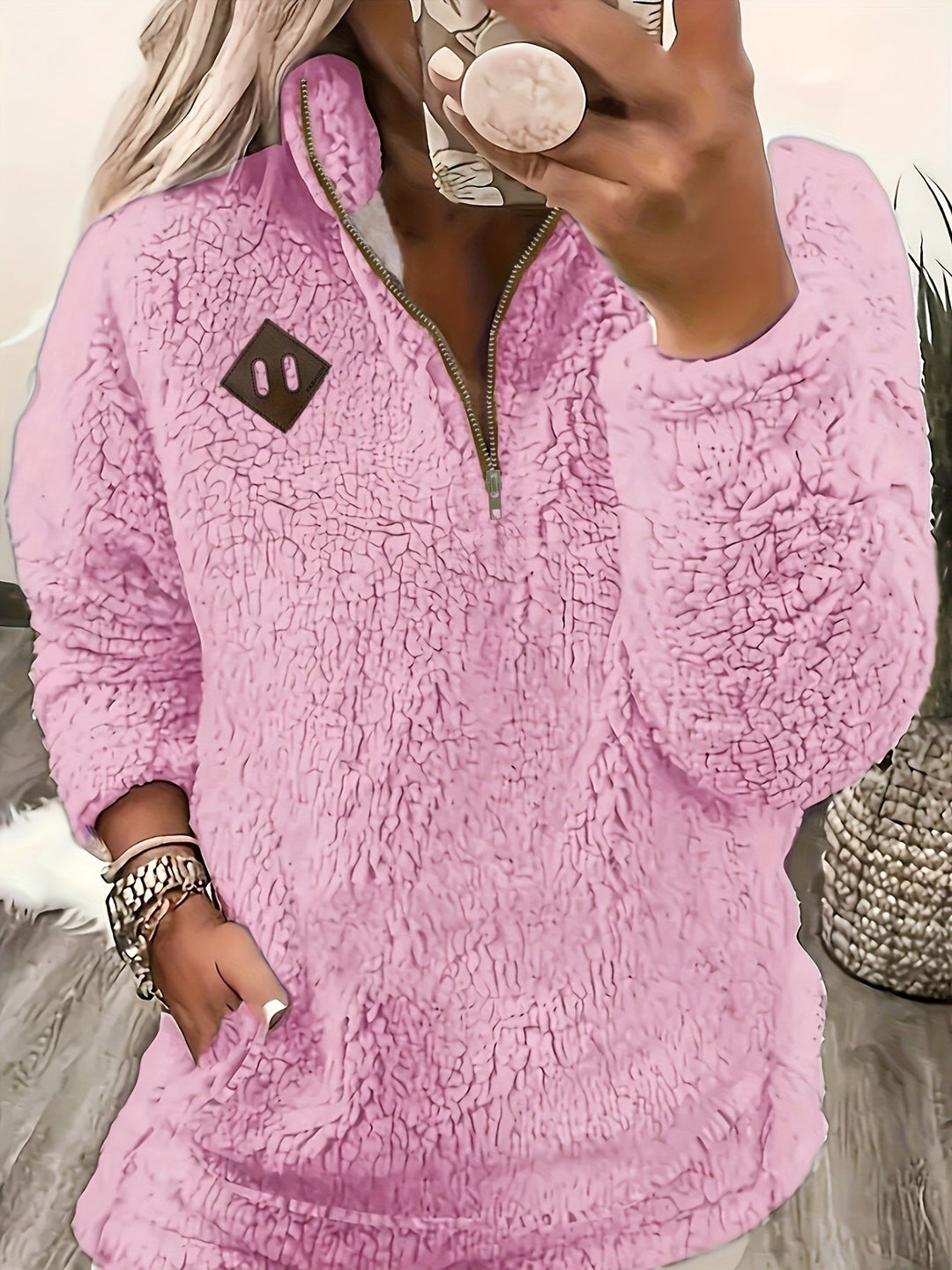 Cozy Half-Zip Pullover for Women