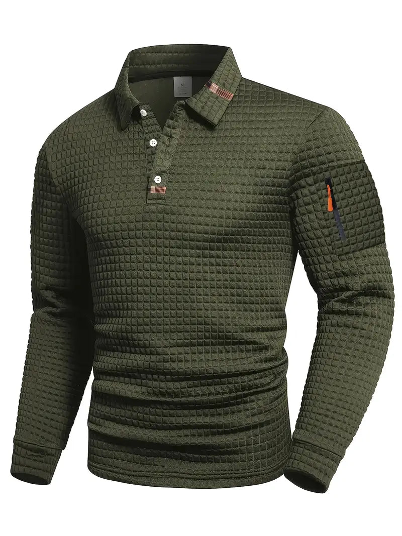 Polo Shirt with Sleeve Pocket for Men