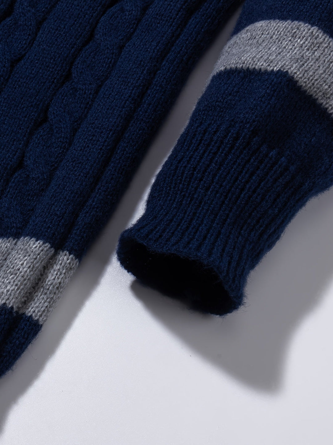 Men's Textured Cable-Knit Sweater