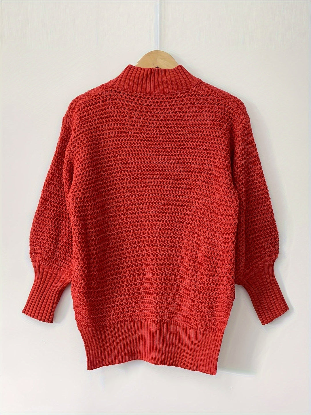 High-Low Sweater for Women, Textured Style