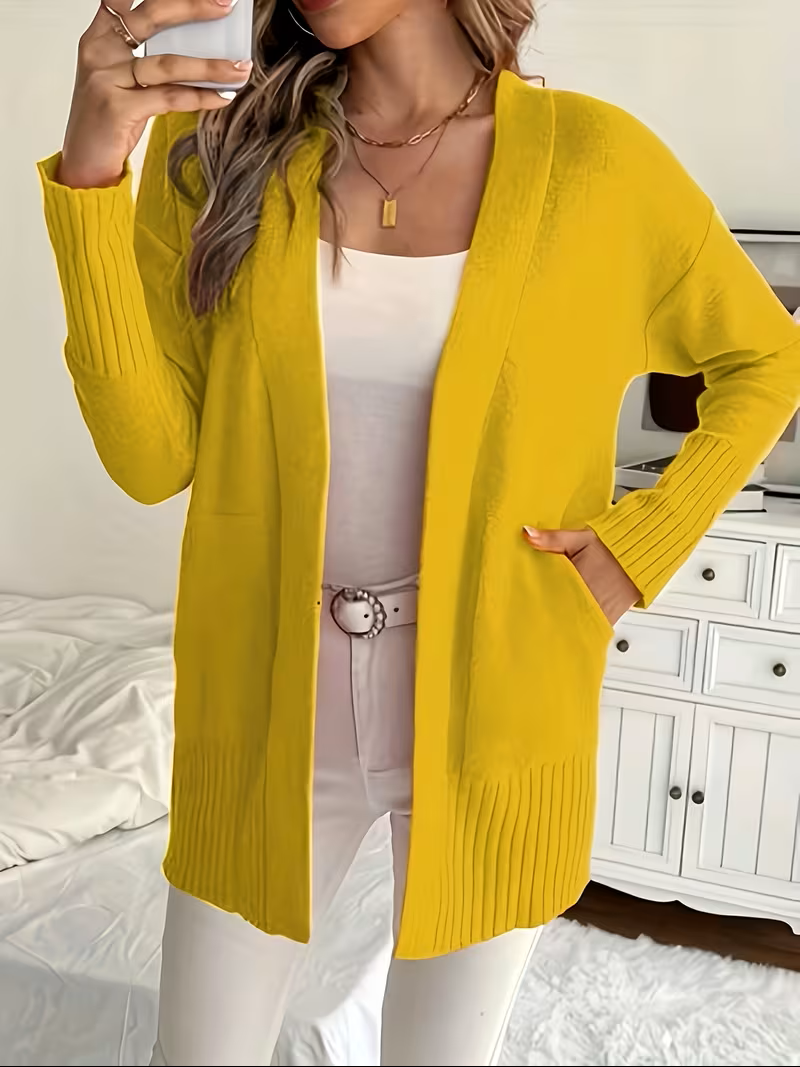 Open-Front Cardigan for Women, Relaxed Style
