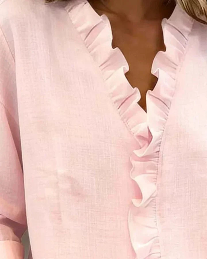 Ladies Lightweight V-Neck Blouse