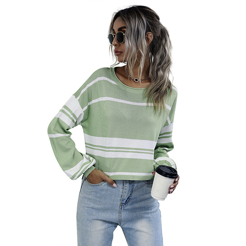Women's Knit Sweater – Light Green