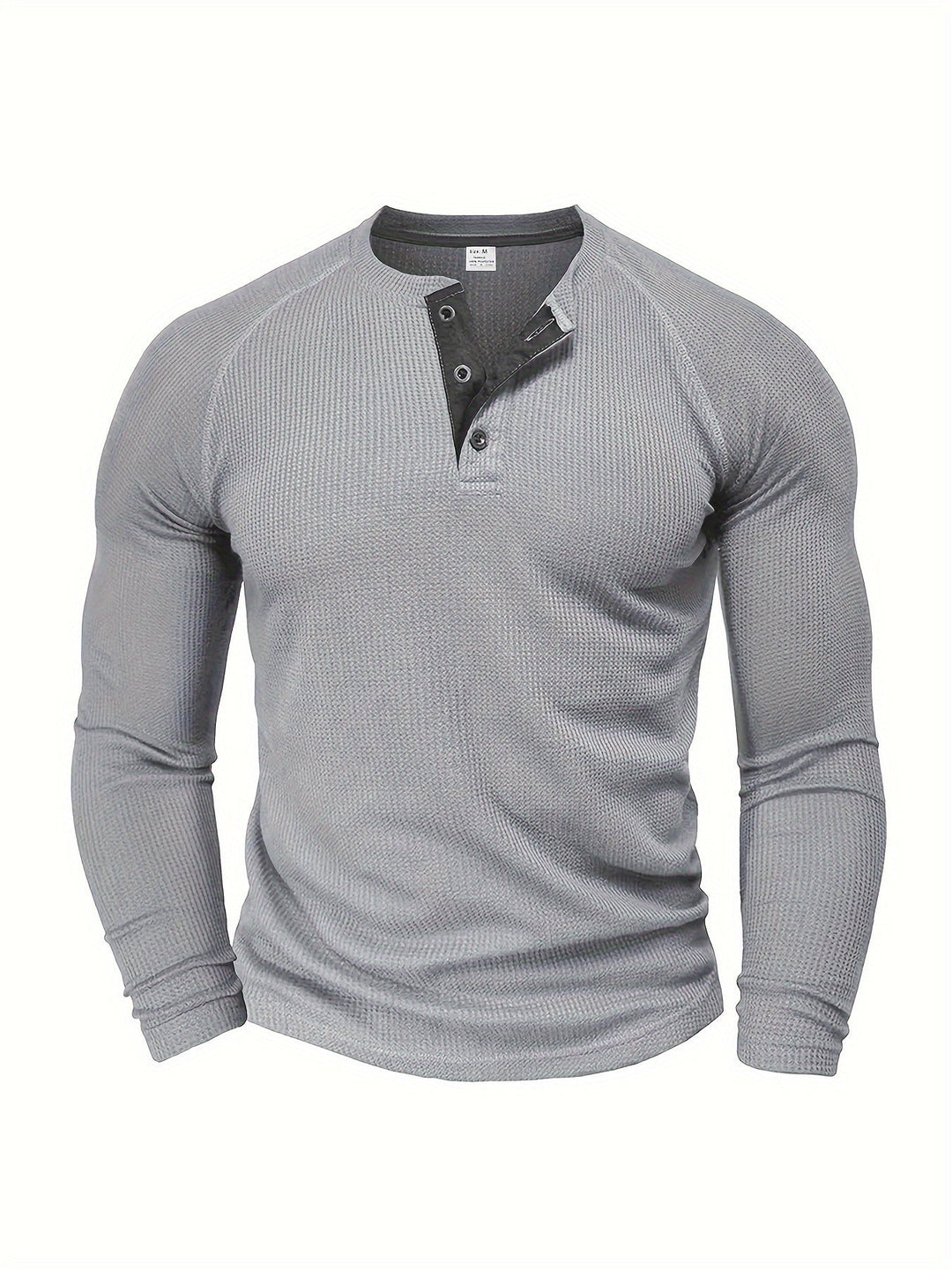 Button Henley Shirt, Men's Classic Fit