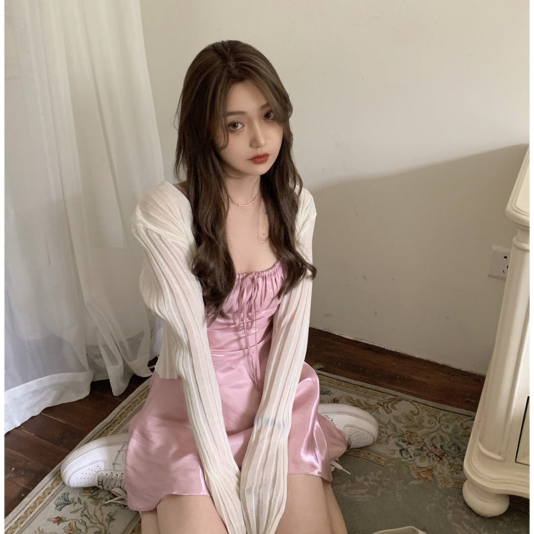 Women's Suspender Knit Dress