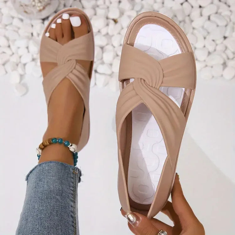 Cushioned Cross-Strap Sandals for Women