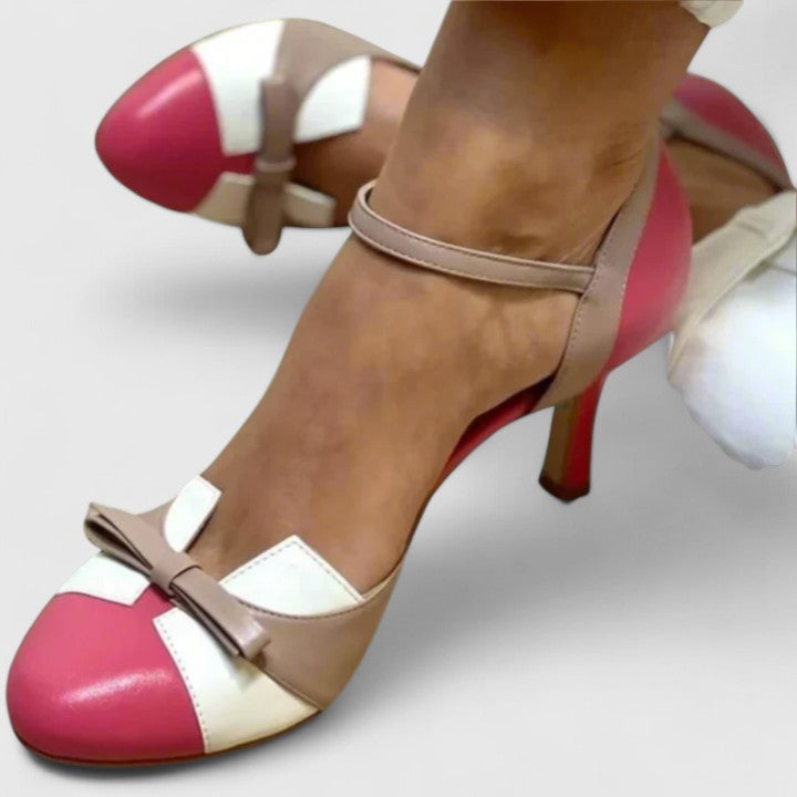 Color Block Heels, Women's Comfortable Fit