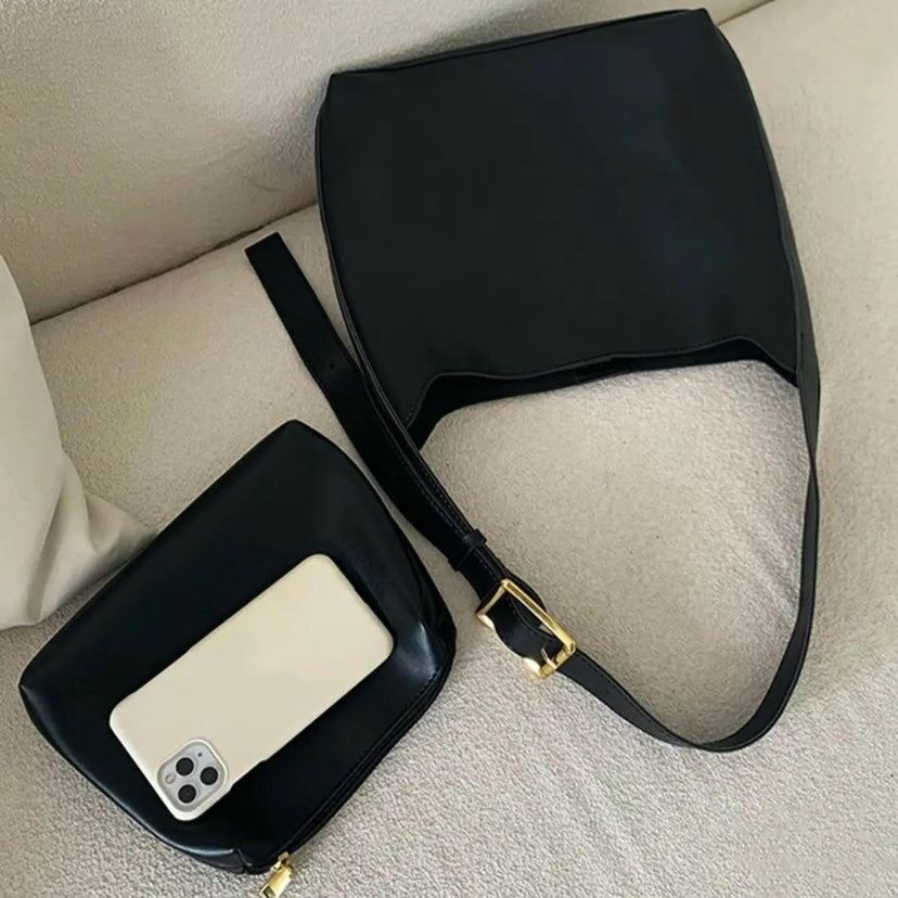 Classic Buckle Shoulder Bag