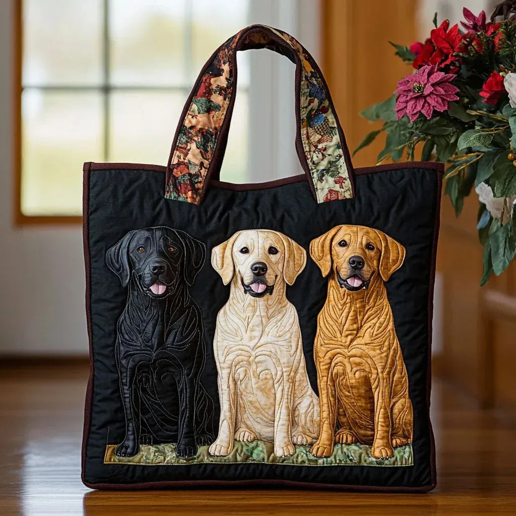 Adorable Retro Dog Art Tote Bag