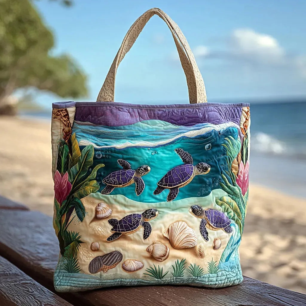 Multicolor Ocean Artistic Design Tote Bag