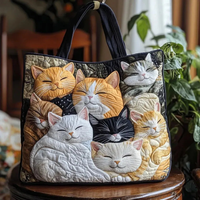 Cat Art Tote Bag, Adorable Fit
