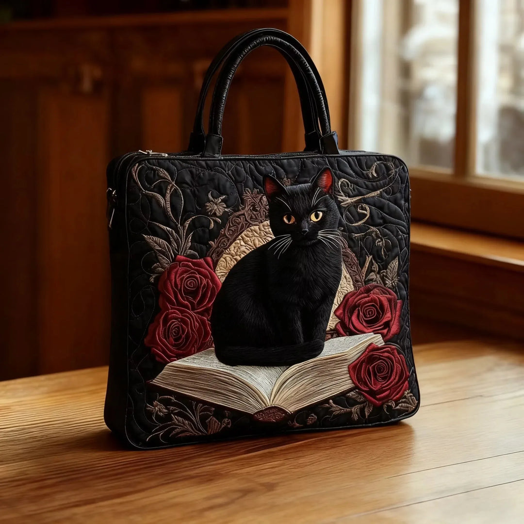 Black Classic Retro Black Cat Tote Bag