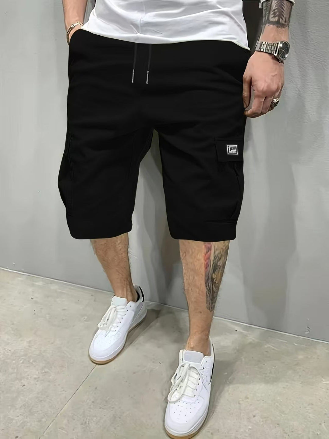 Relaxed Everyday Cargo Shorts for Men, Plus Size