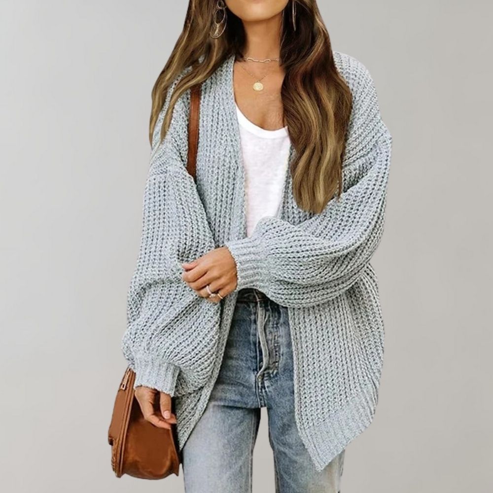 Relaxed Open-Front Cardigan for Women