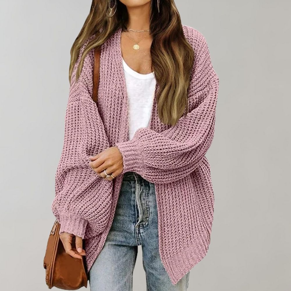 Relaxed Open-Front Cardigan for Women