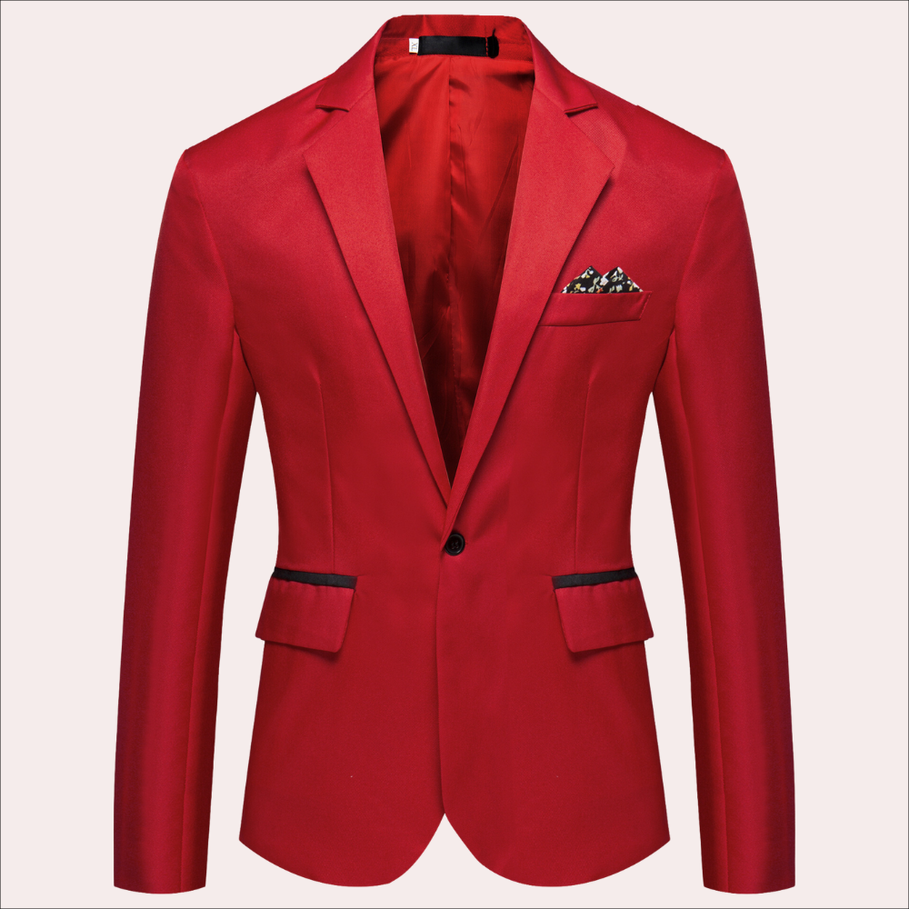 Single-Breasted Blazer, Men's Tailored Fit